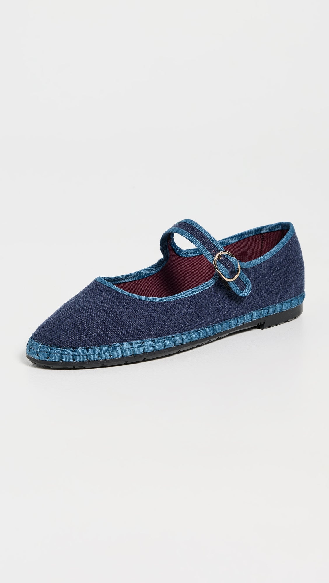Flabelus Arthur Linen Mary Jane Flats