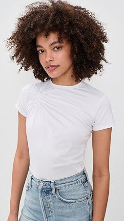 Good American Super Stretch Twist Tee