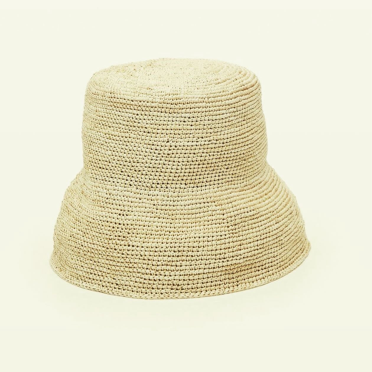 Crochet Natural Bucket Hat