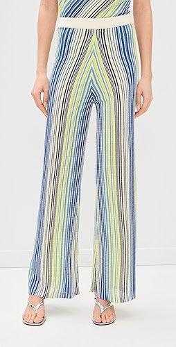 Line & Dot Kit Striped Knit Pants