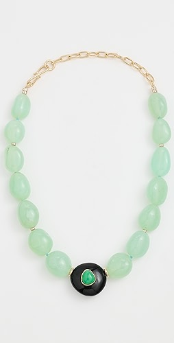 Lizzie Fortunato Andalusia Collar Necklace In Sea Foam