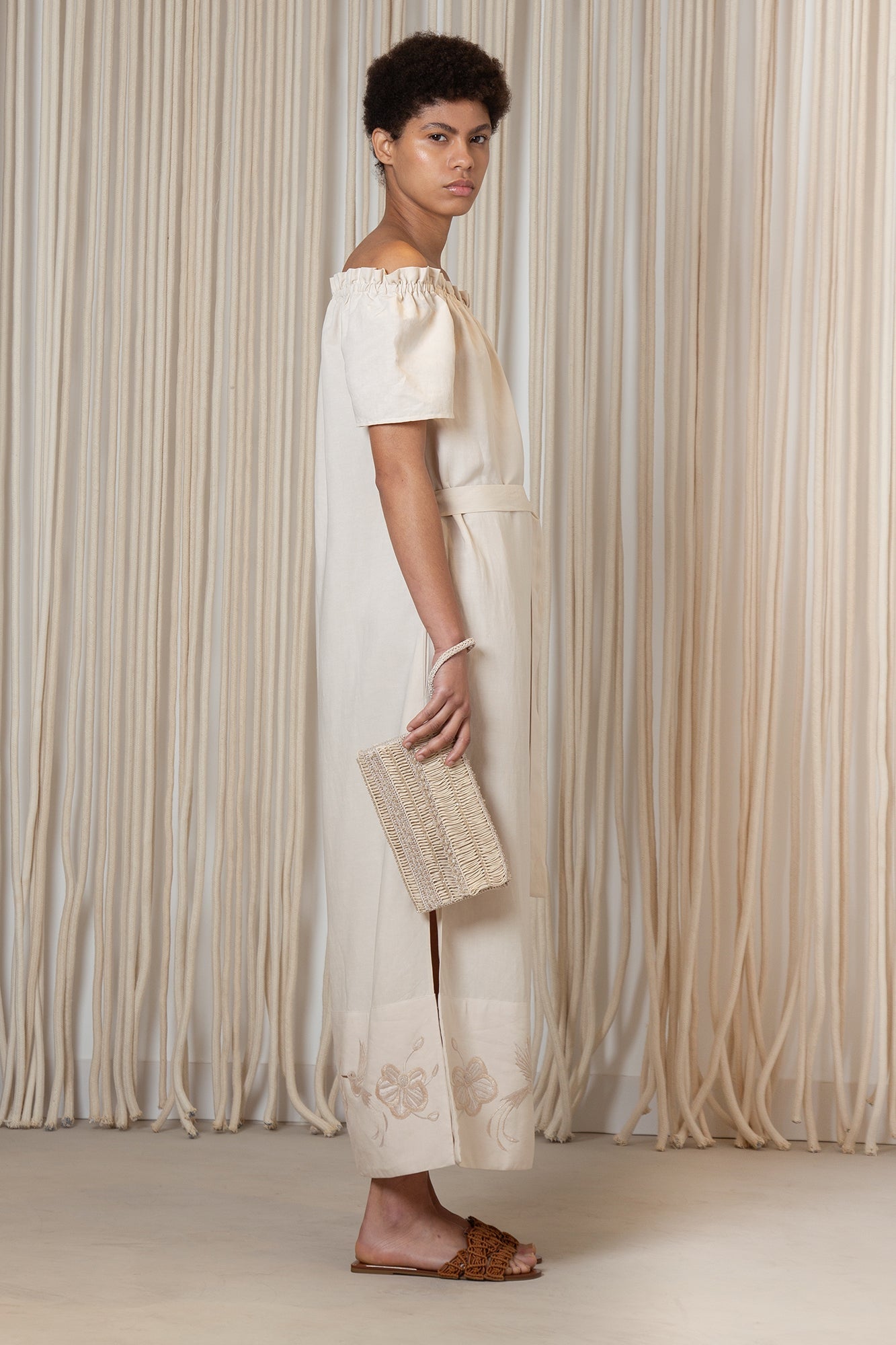 Logan Dress | Ecru