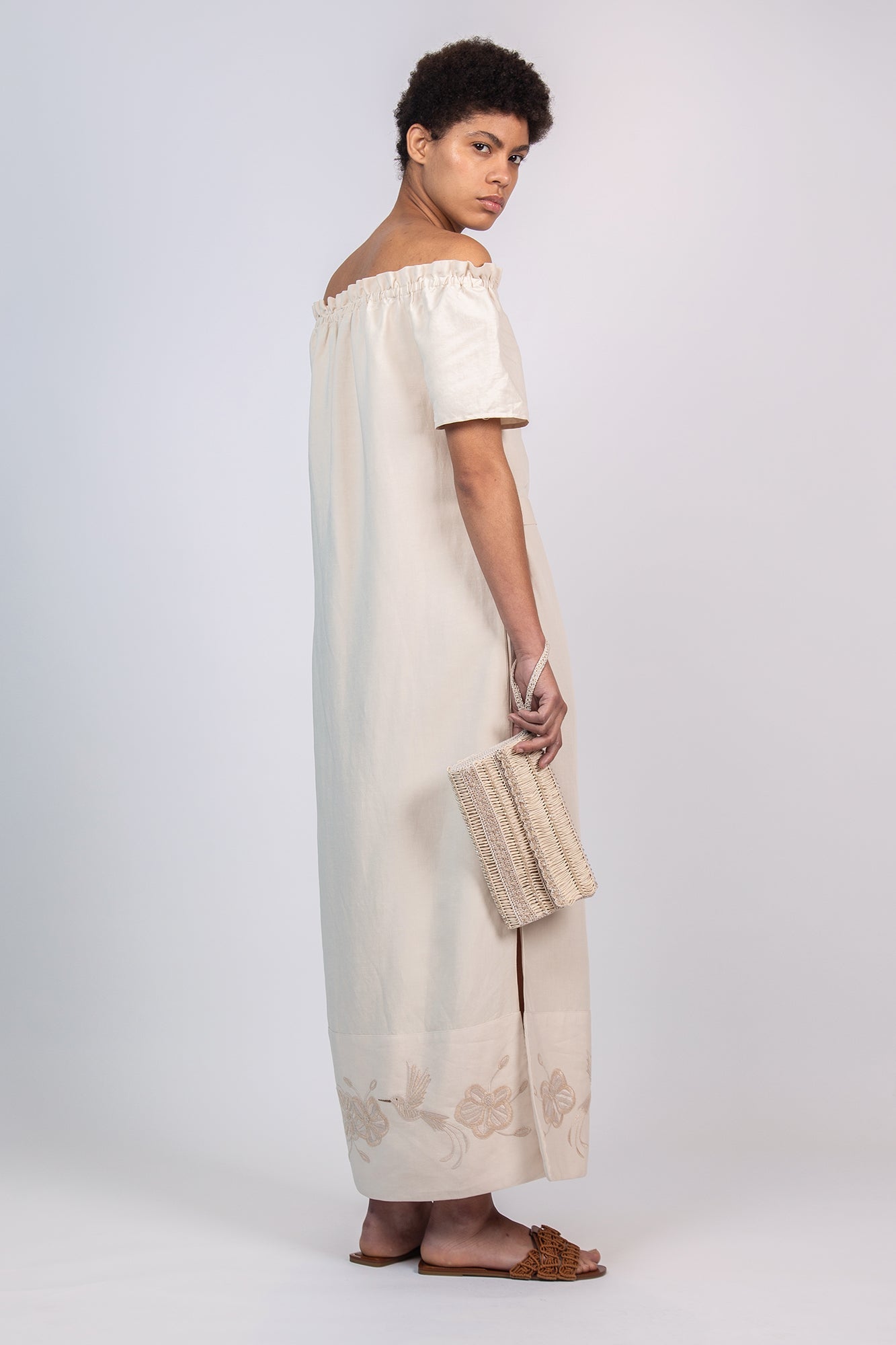 Logan Dress | Ecru