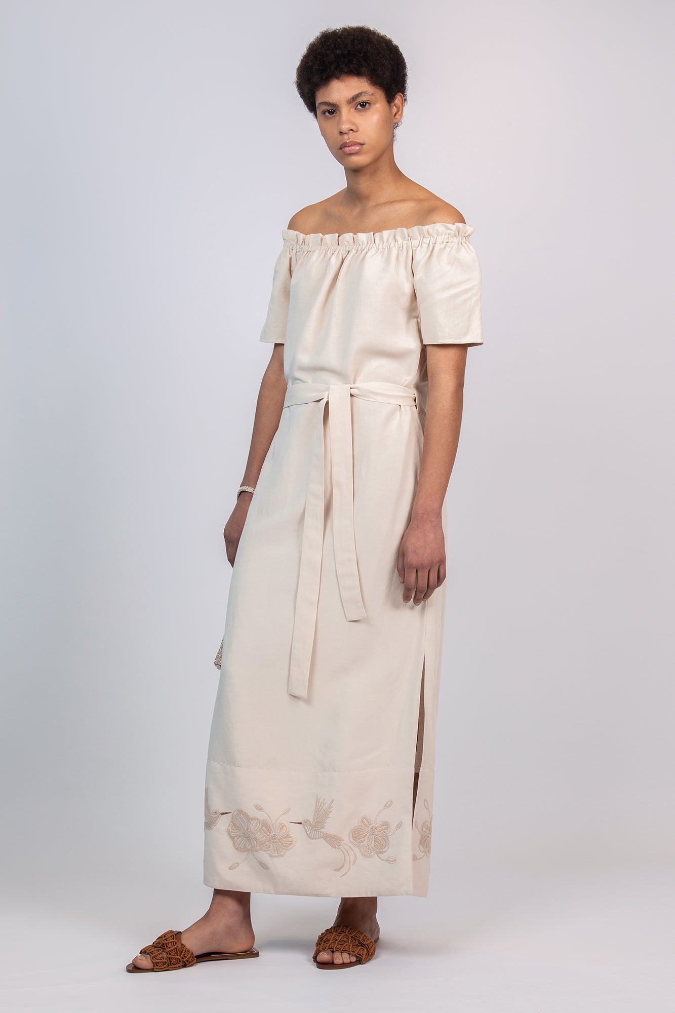 Logan Dress | Ecru