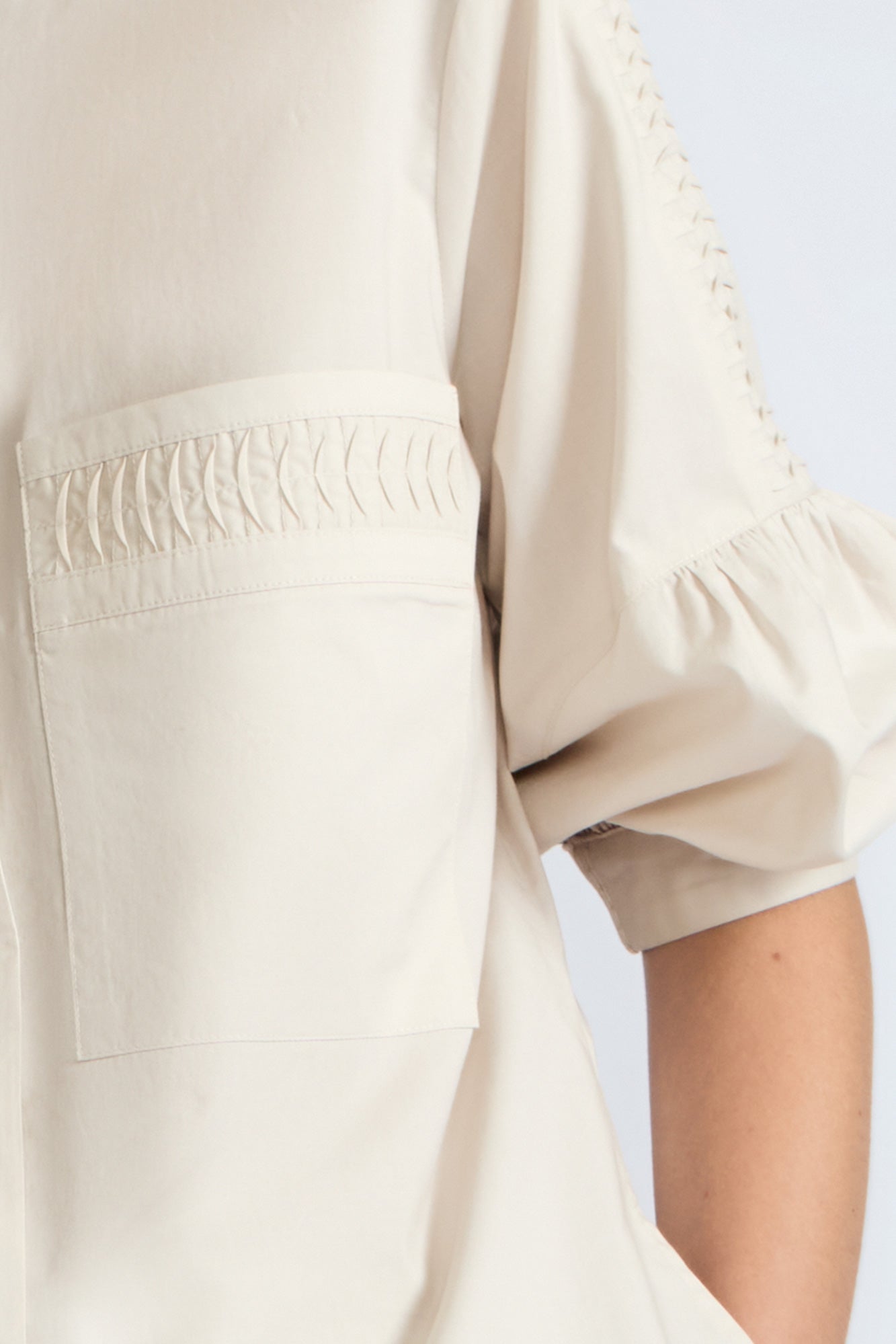 Magali Neru Collar Pima Cotton Blouse | Pristine