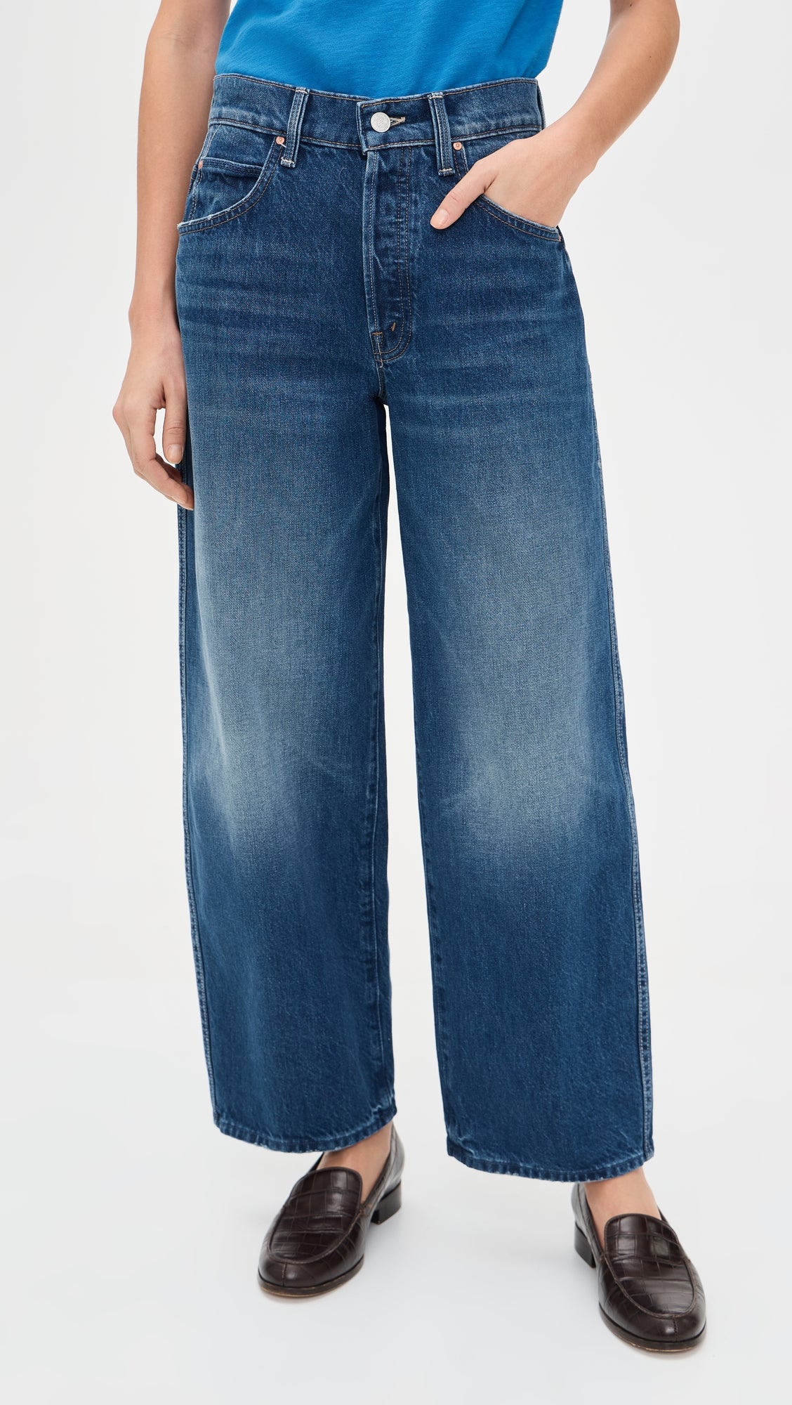 Mother The Delinquent Button Ankle Jeans