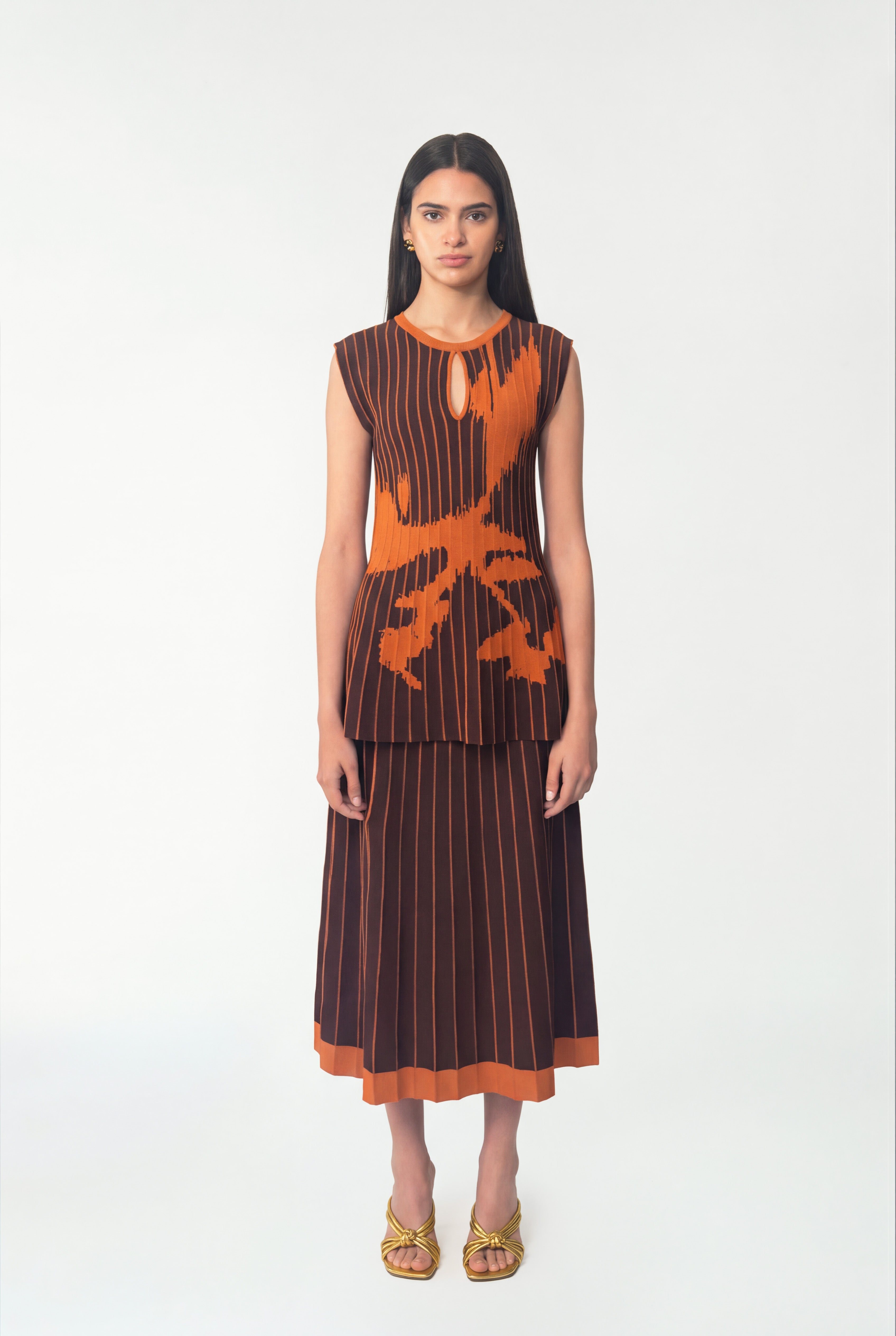 Paraiso Knit Top Orange