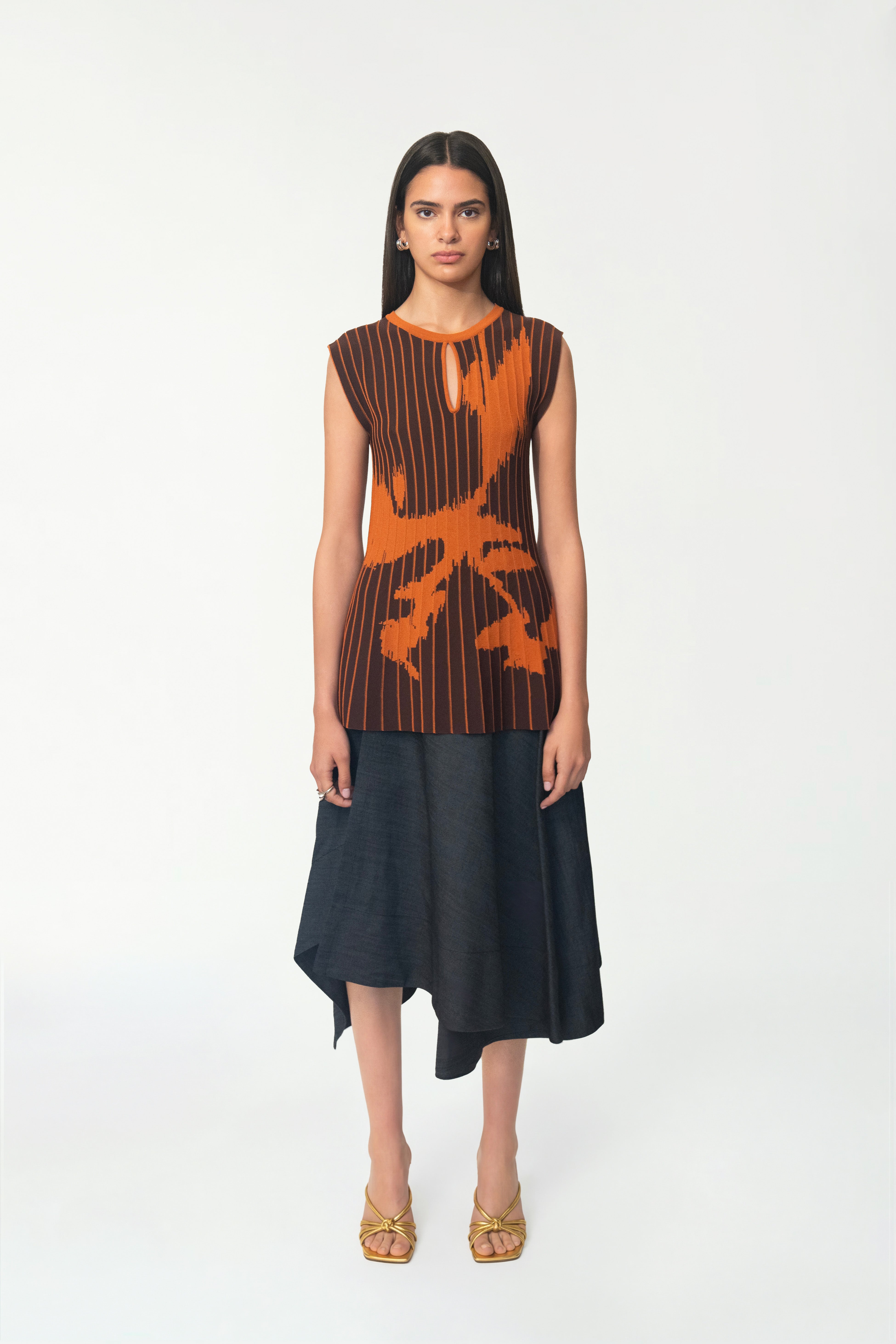 Paraiso Knit Top Orange