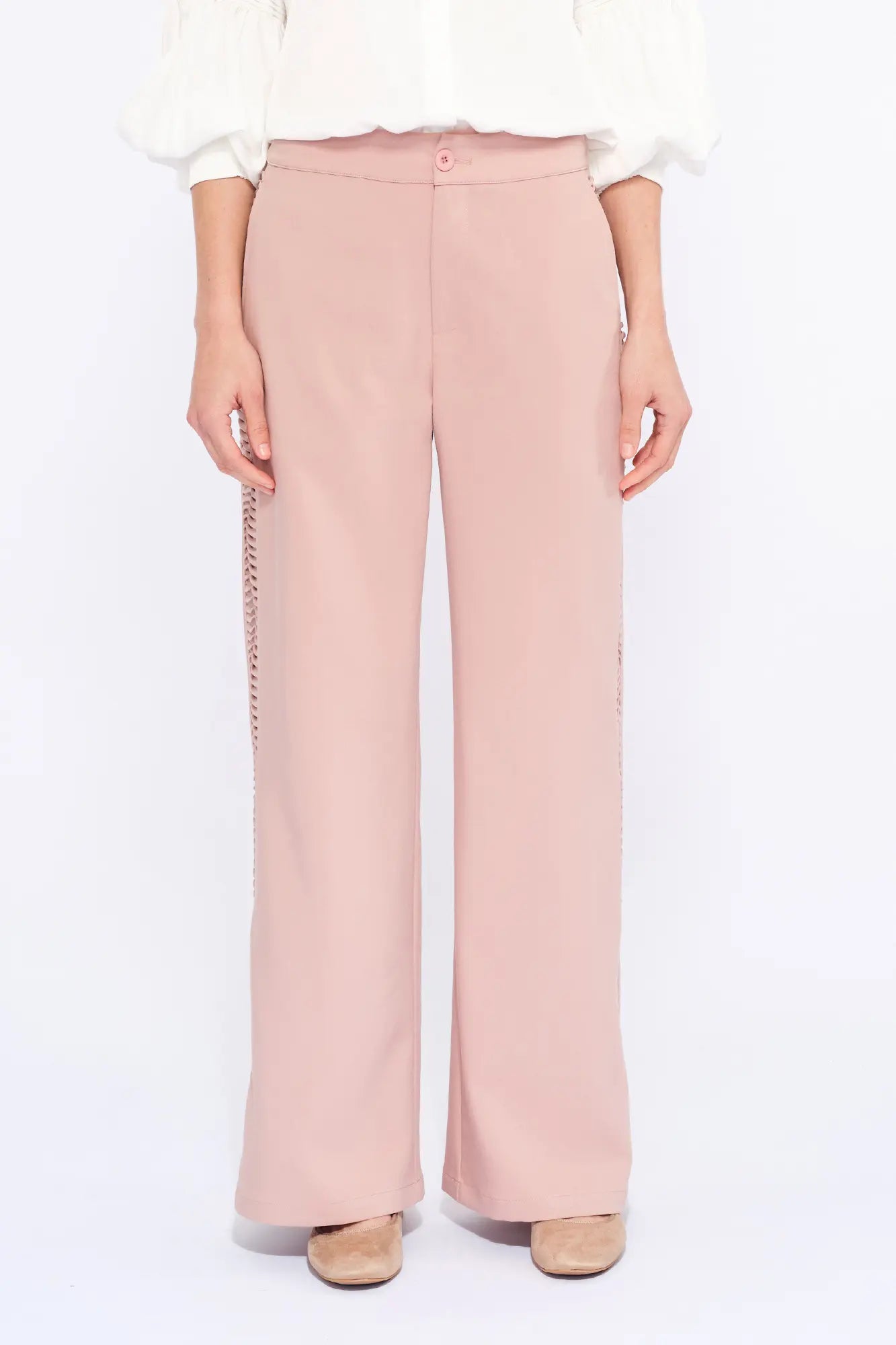 Parker Straight-Leg Trouser | Rose