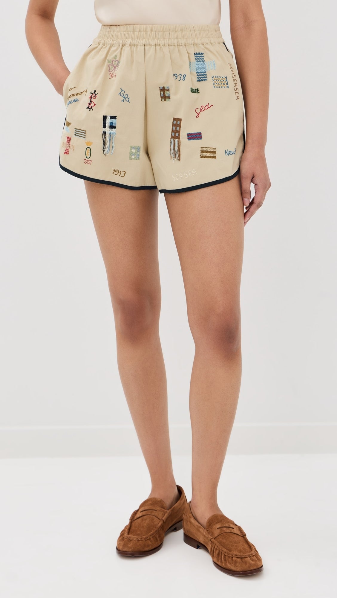 Sea The Claira Embroidered Shorts