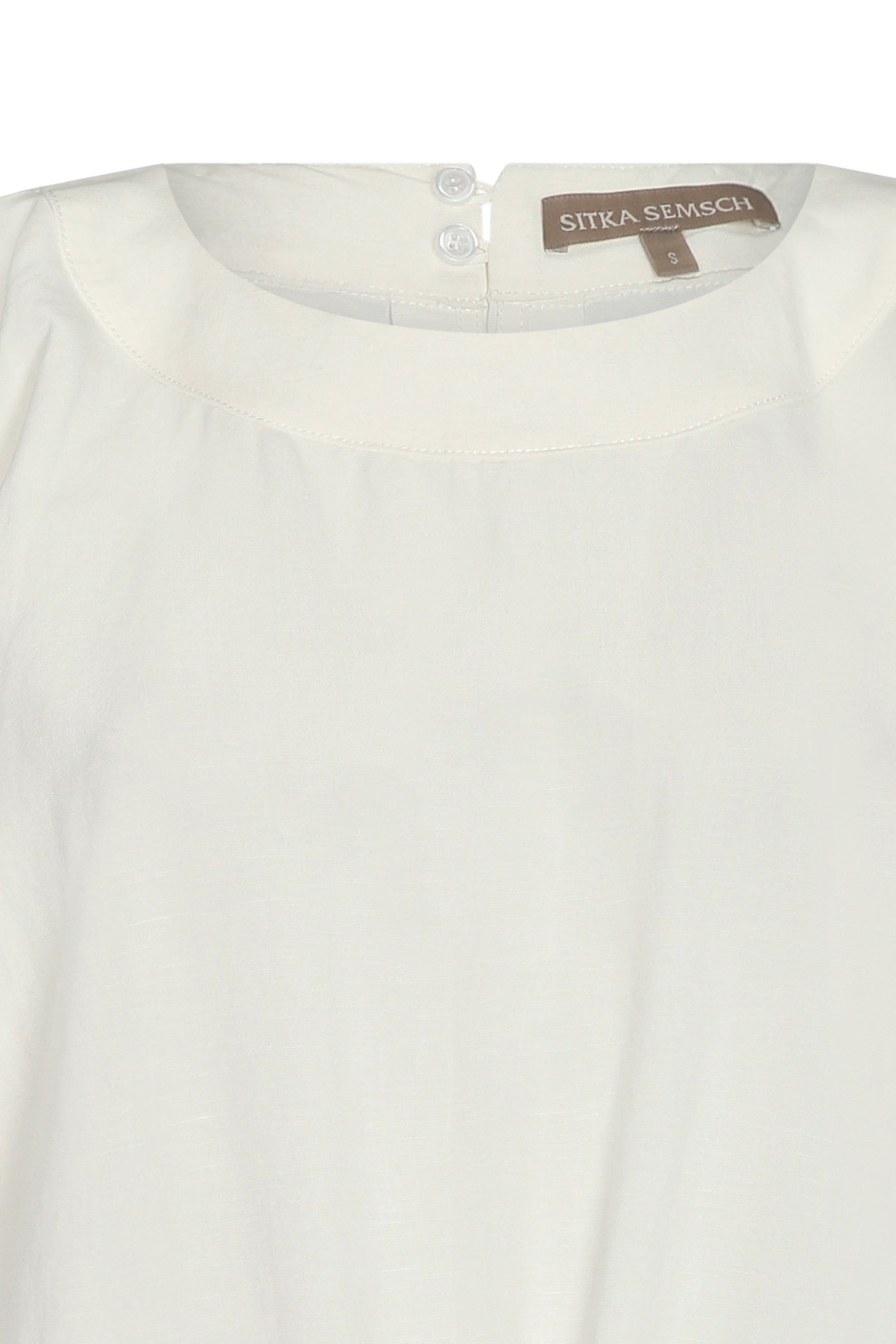 Shelby Tie-Hem Blouse | Off White