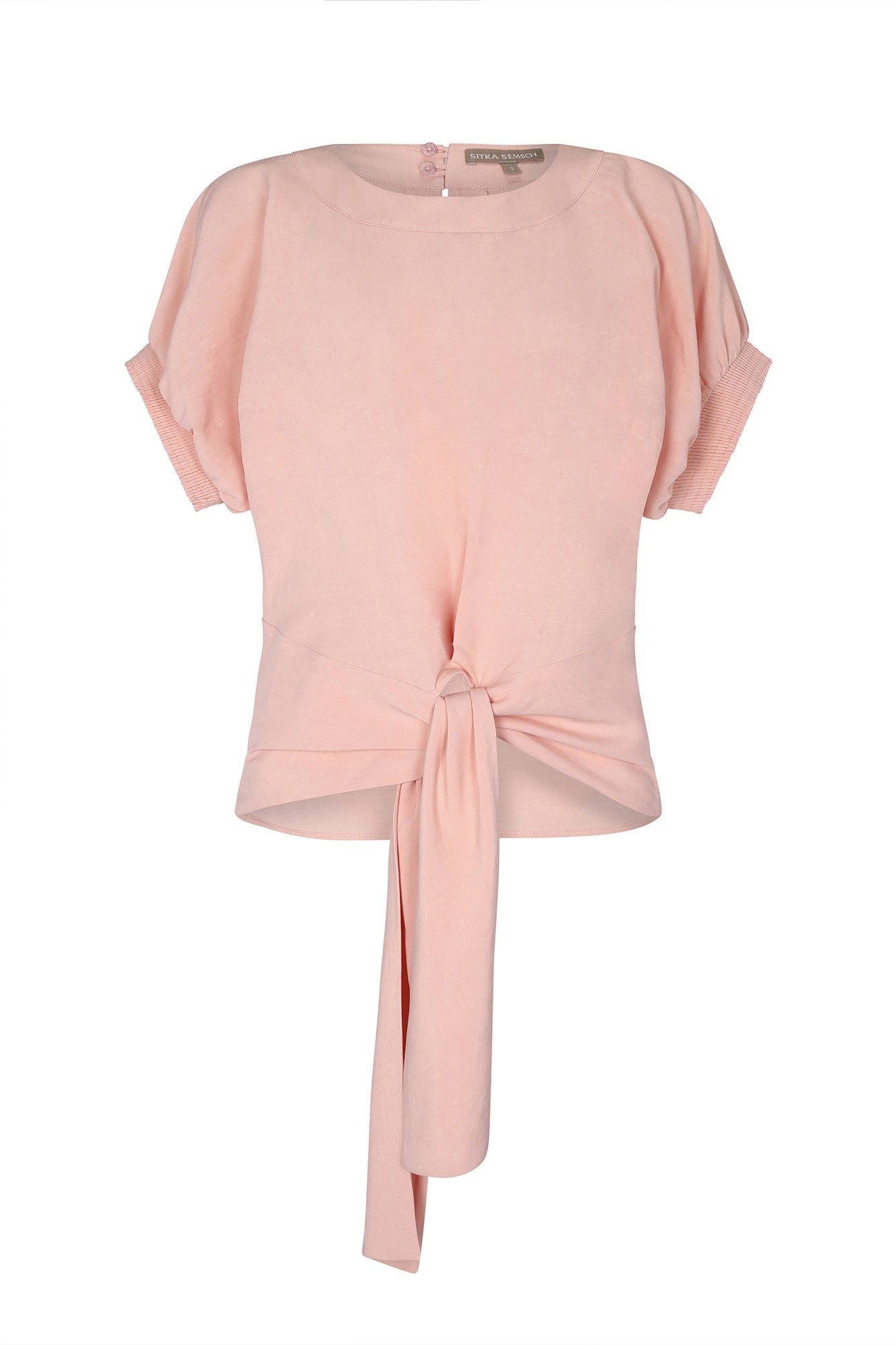 Shelby Tie-Hem Blouse | Rose