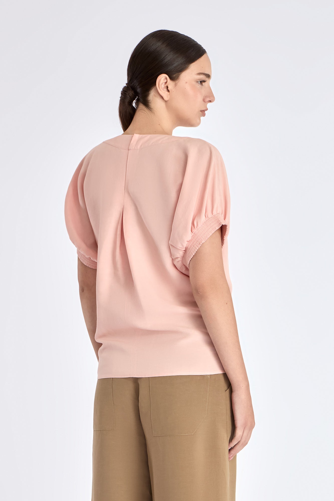 Shelby Tie-Hem Blouse | Rose
