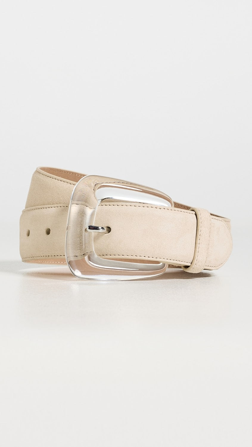 Veronica Beard Suede Resin Arch Belt